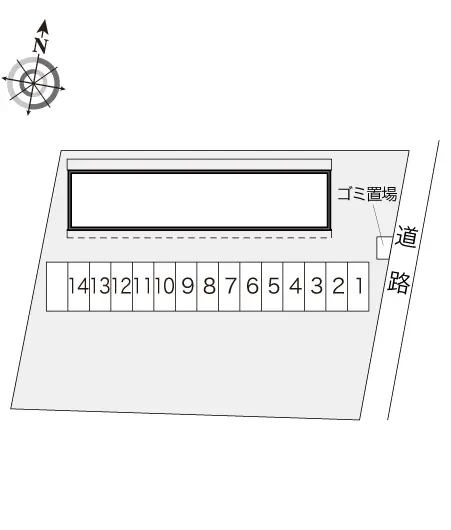 ★手数料０円★さいたま市見沼区大和田町２丁目　月極駐車場（LP）